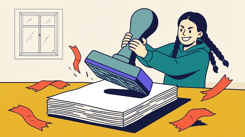 Szene zum Artikel: Bürokratieabbau